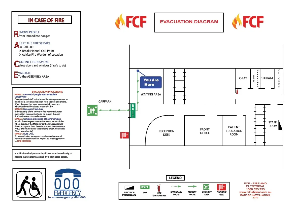 School Evacuation Diagrams In Sydney