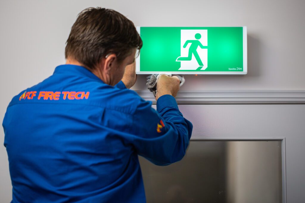 emergency and exit light