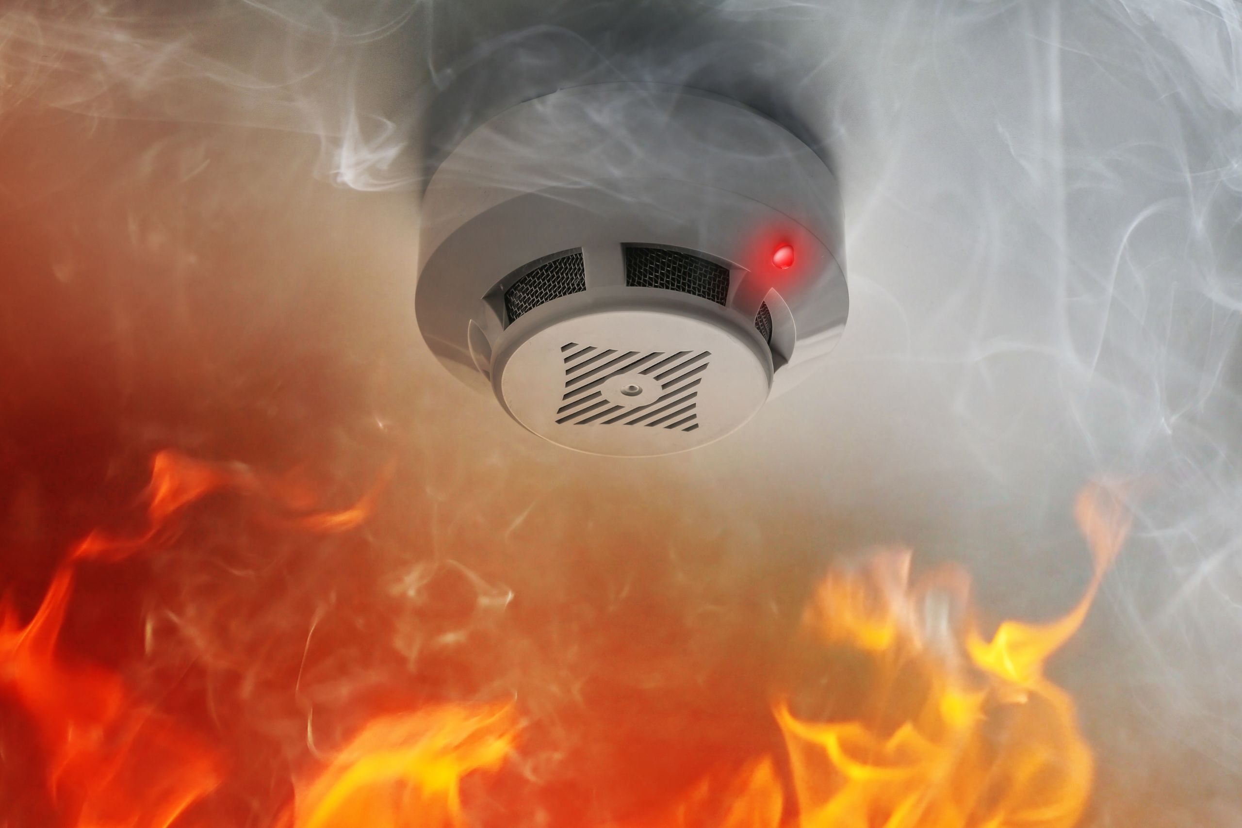 smoke and heat alarms